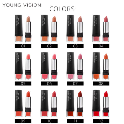 6 Pcs /Set Matte Lipstick Gift Box Set Non Stick Cup Lipstick Velvet Moisturizing Lipstick